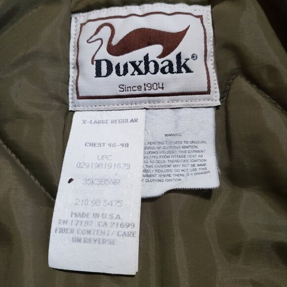 Vintage Duxbak Realtree Camouflage Outdoor Hunting Jacket - XL - Picture 5 of 11